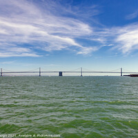 Buy canvas prints of Oakland Bridge, San Francisco Bay by Kasia Design