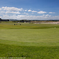 Buy canvas prints of Approaching the 18th Hole, Old Course, St Andrews by Kasia Design