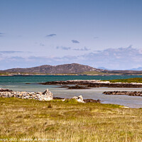 Buy canvas prints of South Uist Ruins by a Loch, Outer Hebrides by Kasia Design