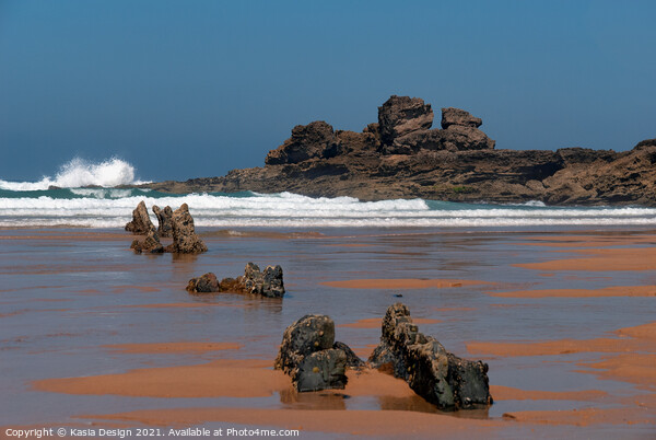 Rocks on Praia de Castelejo, Algarve Picture Board by Kasia Design