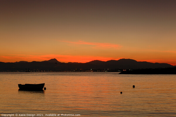 Sunset over the Bay of Palma, Can Pastilla Picture Board by Kasia Design