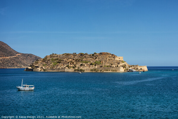 En Route from Spinalonga to Plaka, Crete, Greece Picture Board by Kasia Design
