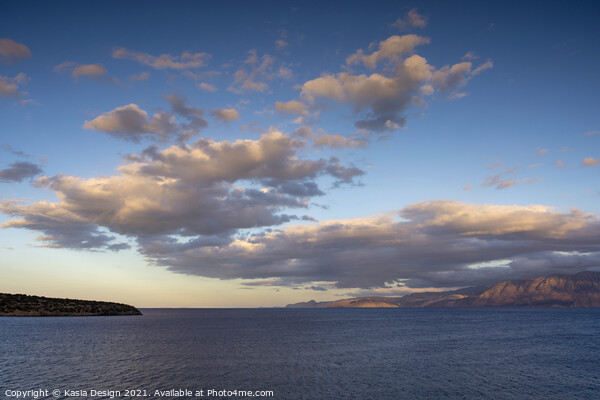 Dawn Cloud Formation, Agios Nikolaos, Crete, Greec Picture Board by Kasia Design
