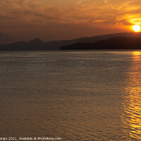 Buy canvas prints of Golden Sun over Mirabello Bay, Crete, Greece by Kasia Design