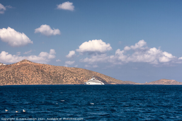 Luxury Yacht, Agios Nikolaos, Crete, Greece Picture Board by Kasia Design