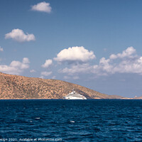 Buy canvas prints of Luxury Yacht, Agios Nikolaos, Crete, Greece by Kasia Design