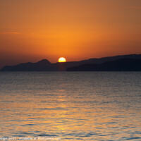 Buy canvas prints of Sun Rising over Sitia Peninsula, Crete, Greece by Kasia Design