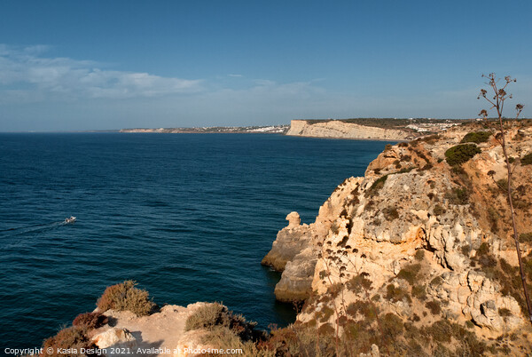 Rugged Algarve Coast, Portugal Picture Board by Kasia Design