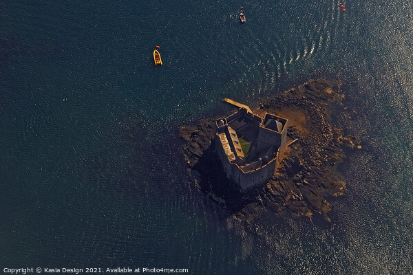 Kisimul Castle from Above, Isle of Barra Picture Board by Kasia Design