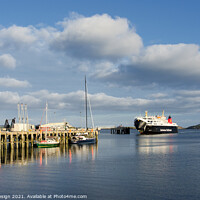 Buy canvas prints of Ferry Arriving at Stornoway Harbour, Lewis by Kasia Design