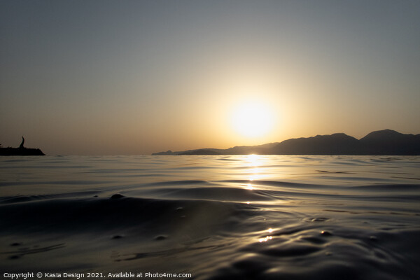 Sunrise over Mirabello Bay, Crete, Greece Picture Board by Kasia Design