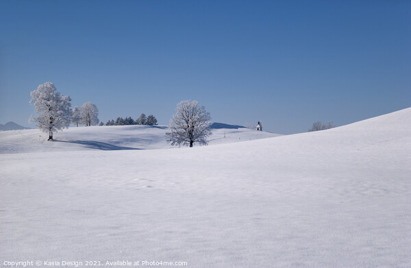 Bavarian Winter Wonderland Picture Board by Kasia Design
