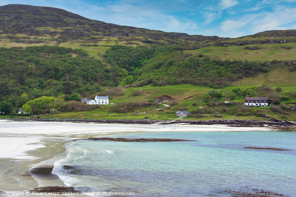Serene Calgary Bay on the Isle of Mull Picture Board by Kasia Design