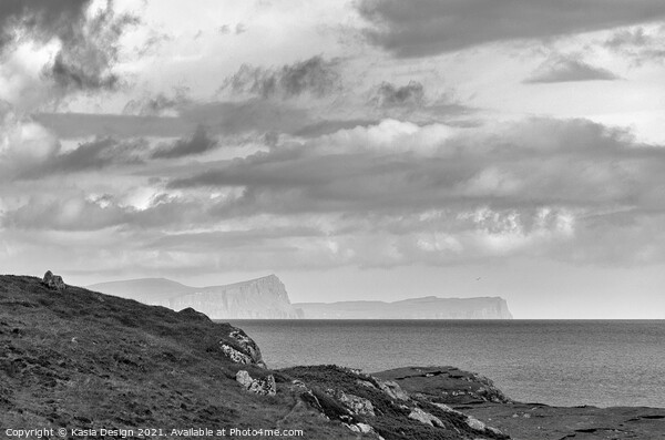 Scalpay View to Cliffs on Skye, Scotland Picture Board by Kasia Design