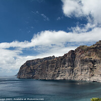 Buy canvas prints of Los Gigantes Cliffs, Tenerife, Spain by Kasia Design