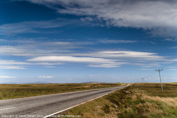 Long Road, North Uist, Outer Hebrides Picture Board by Kasia Design