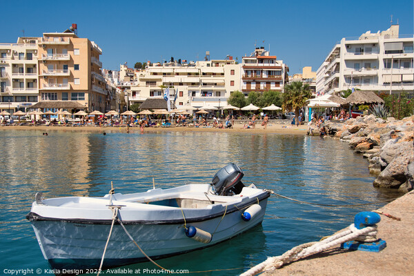Ammos Beach, Agios Nikolaos, Crete Picture Board by Kasia Design