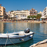 Buy canvas prints of Ammos Beach, Agios Nikolaos, Crete by Kasia Design
