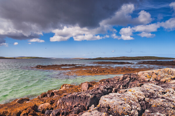 Berneray Coast, Outer Hebrides Picture Board by Kasia Design