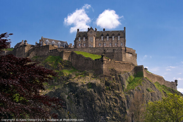 Edinburgh Castle Picture Board by Kasia Design