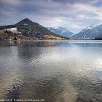 Buy canvas prints of Winter afternoon, Schliersee, Bavaria, Germany by Kasia Design
