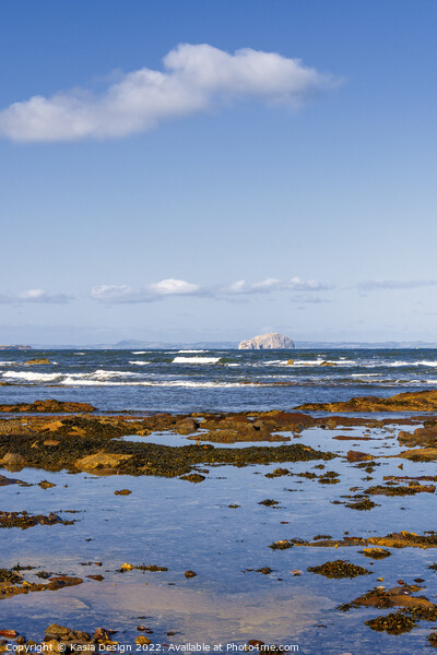 Belhaven Bay and Bass Rock Picture Board by Kasia Design