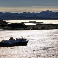 Buy canvas prints of Evening Ferry from Oban to Mull, Scotland by Kasia Design