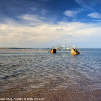 Buy canvas prints of Spring Tide, The Bridge to Nowhere by Kasia Design