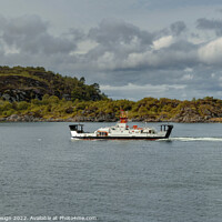 Buy canvas prints of MV Isle of Cumbrae arriving in Tarbert, Scotland by Kasia Design