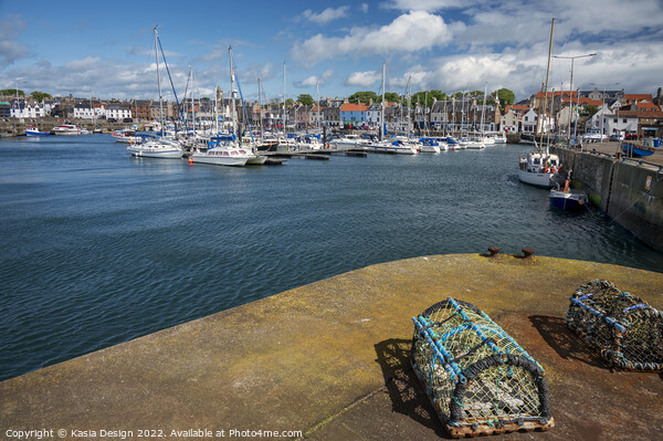 Anstruther Harbour and Marina, Fife Picture Board by Kasia Design