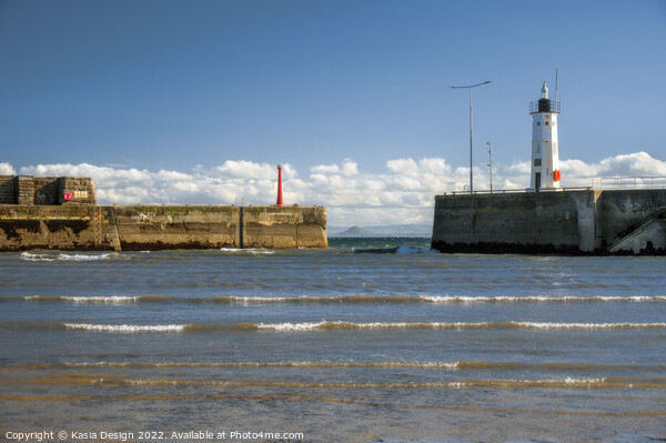 Anstruther Harbour Entrance Picture Board by Kasia Design