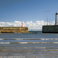 Buy canvas prints of Anstruther Harbour Entrance by Kasia Design