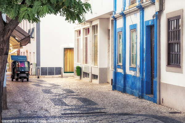 Side Street in Lagos, Portugal Picture Board by Kasia Design