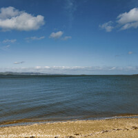 Buy canvas prints of Dalmeny Beach across the Firth of Forth by Kasia Design