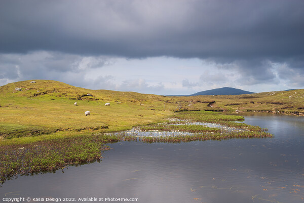 Remote Loch, North Uist, Outer Hebrides, Scotland Picture Board by Kasia Design
