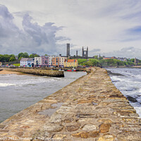 Buy canvas prints of St Andrews Vista from the Harbour by Kasia Design
