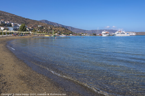 Elounda Beach, Crete, Greece Picture Board by Kasia Design