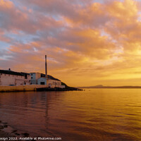 Buy canvas prints of Bowmore Golden Sunset  by Kasia Design