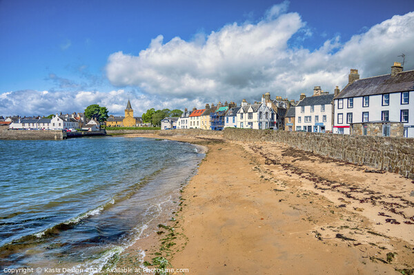 Anstruther Shorefront Sea View Picture Board by Kasia Design