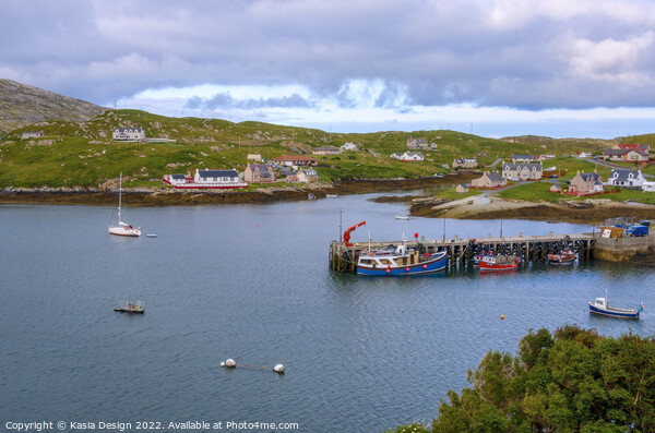North Harbour Ardinashaig, Scalpay, Outer Hebrides Picture Board by Kasia Design