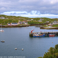 Buy canvas prints of North Harbour Ardinashaig, Scalpay, Outer Hebrides by Kasia Design