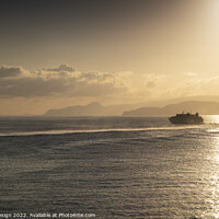 Buy canvas prints of Santorini Bound on a Sunrise Voyage by Kasia Design