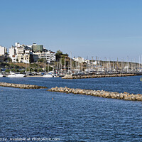 Buy canvas prints of Entrance to the Marina, Agios Nikolaos, Crete, Gre by Kasia Design