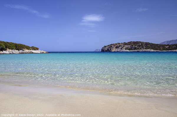 Golden Beach, Voulisma Bay, Crete Picture Board by Kasia Design