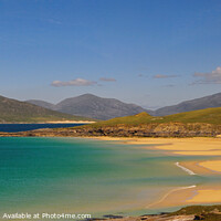 Buy canvas prints of Turquoise Luskentyre Bay and Golden Sands by Kasia Design