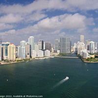 Buy canvas prints of Downtown Miami and Brickell Key by Kasia Design