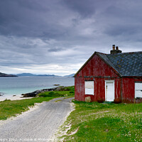 Buy canvas prints of Remote House at the end of the Road by Kasia Design