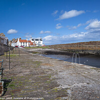 Buy canvas prints of Cellardyke Harbour, Fife, Scotland by Kasia Design