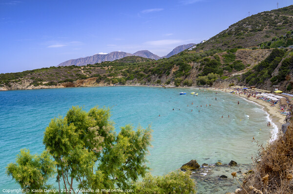 Voulisma Beach, Crete Picture Board by Kasia Design