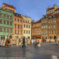 Buy canvas prints of Old Town Market Place, Warsaw, Poland by Kasia Design